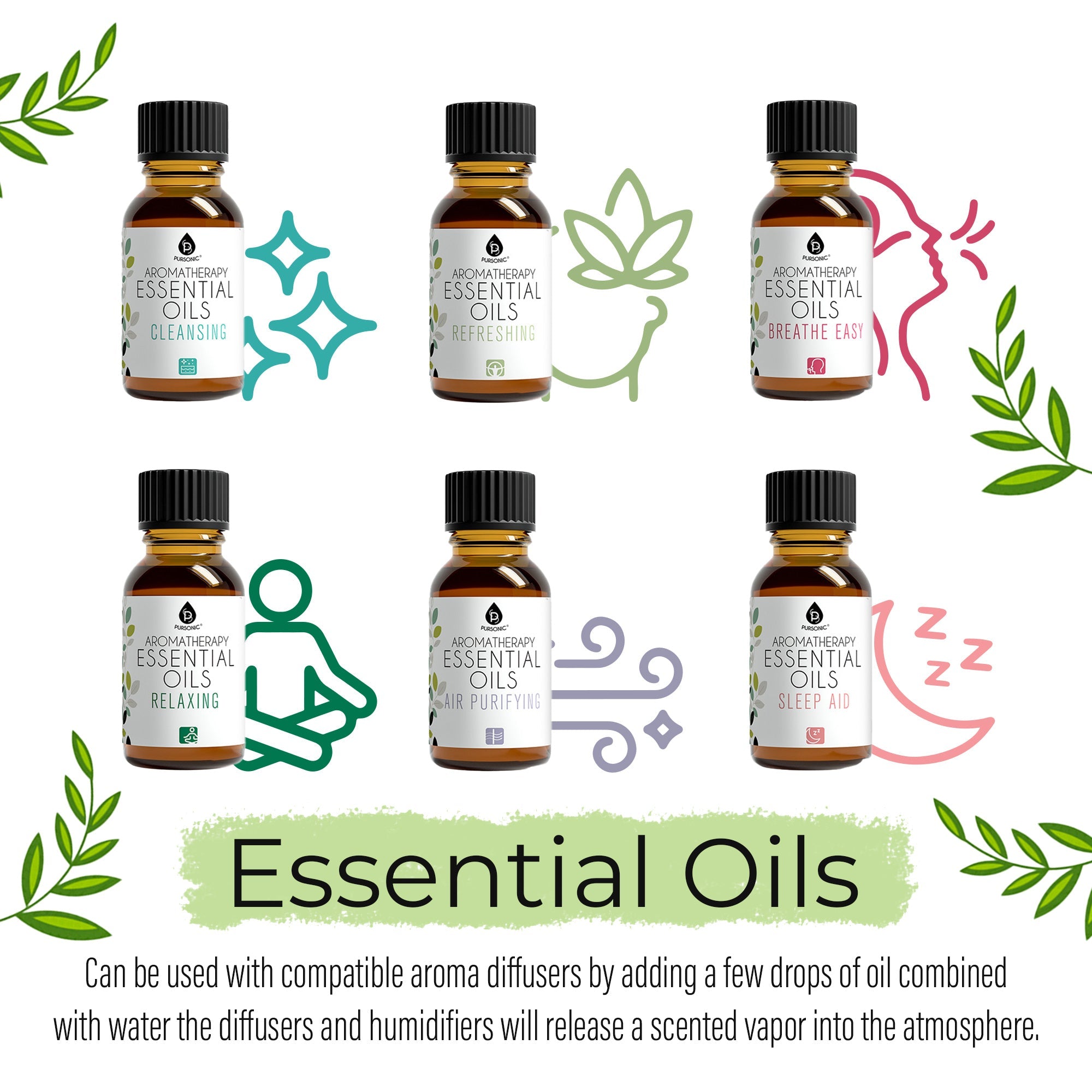 14 Pack Aromatherapy Essential Oil Gift Set Pure Therapeutic Grade Oils For Relaxation Wellness And Holistic Wellbeing