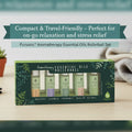 Pursonic aromatherapy essential oils rollerball set - compact and travel-friendly for on-go relaxation