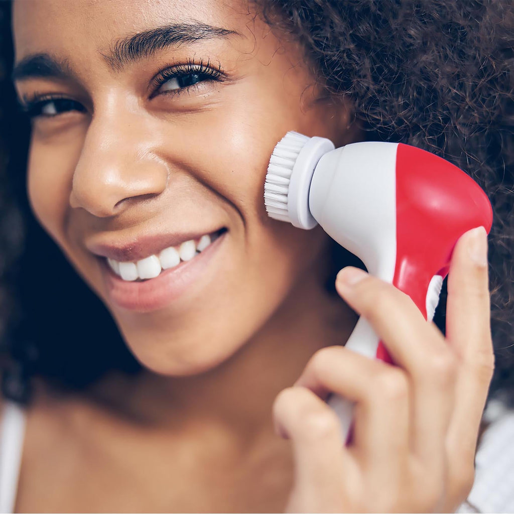 Pursonic 3-in-1 Red Light LED Scalp Brush & Facial Cleansing Set