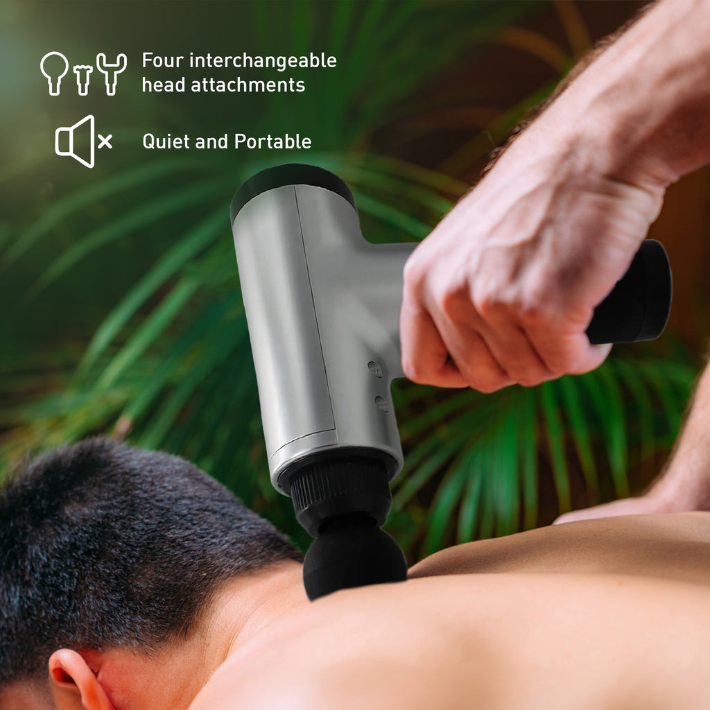 Ultimate Wellness Bundle - Adjustable Posture Corrector + 6-Speed Professional Massage Gun