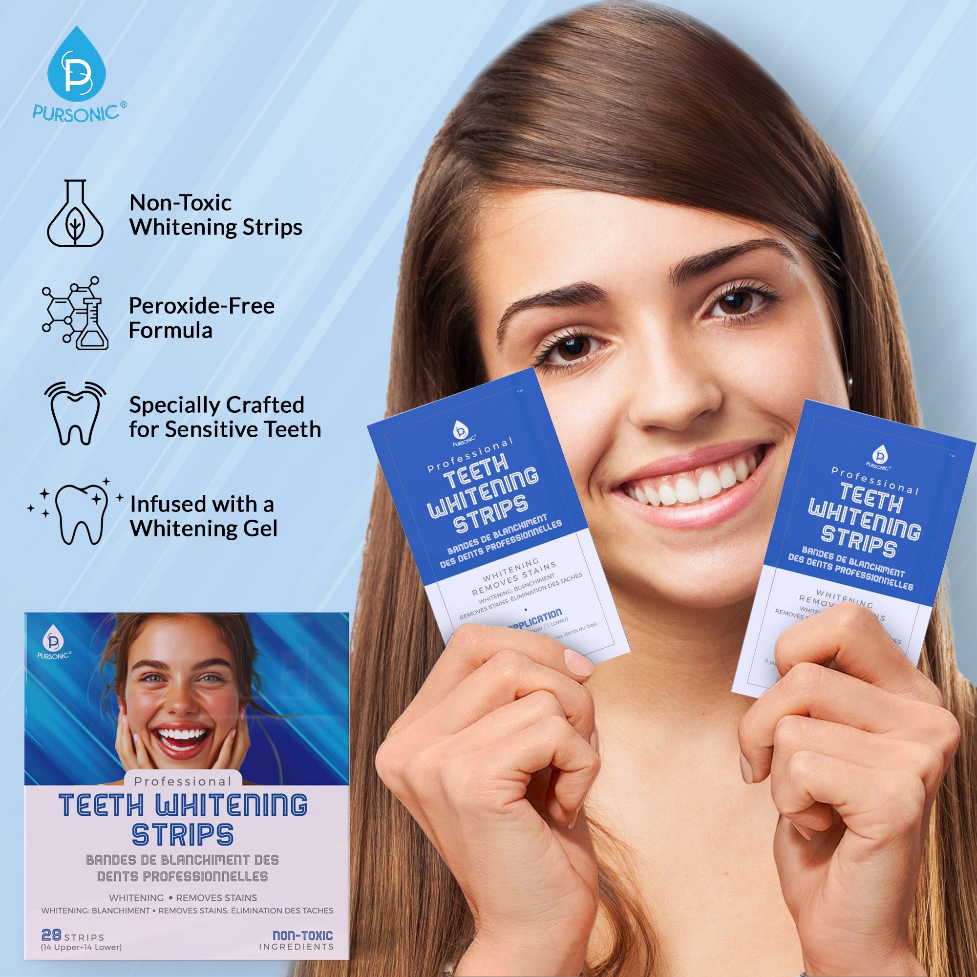 Pursonic Ultimate Smile Brightening Kit – Electric Toothbrush, UV Sterilizer & Whitening Set
